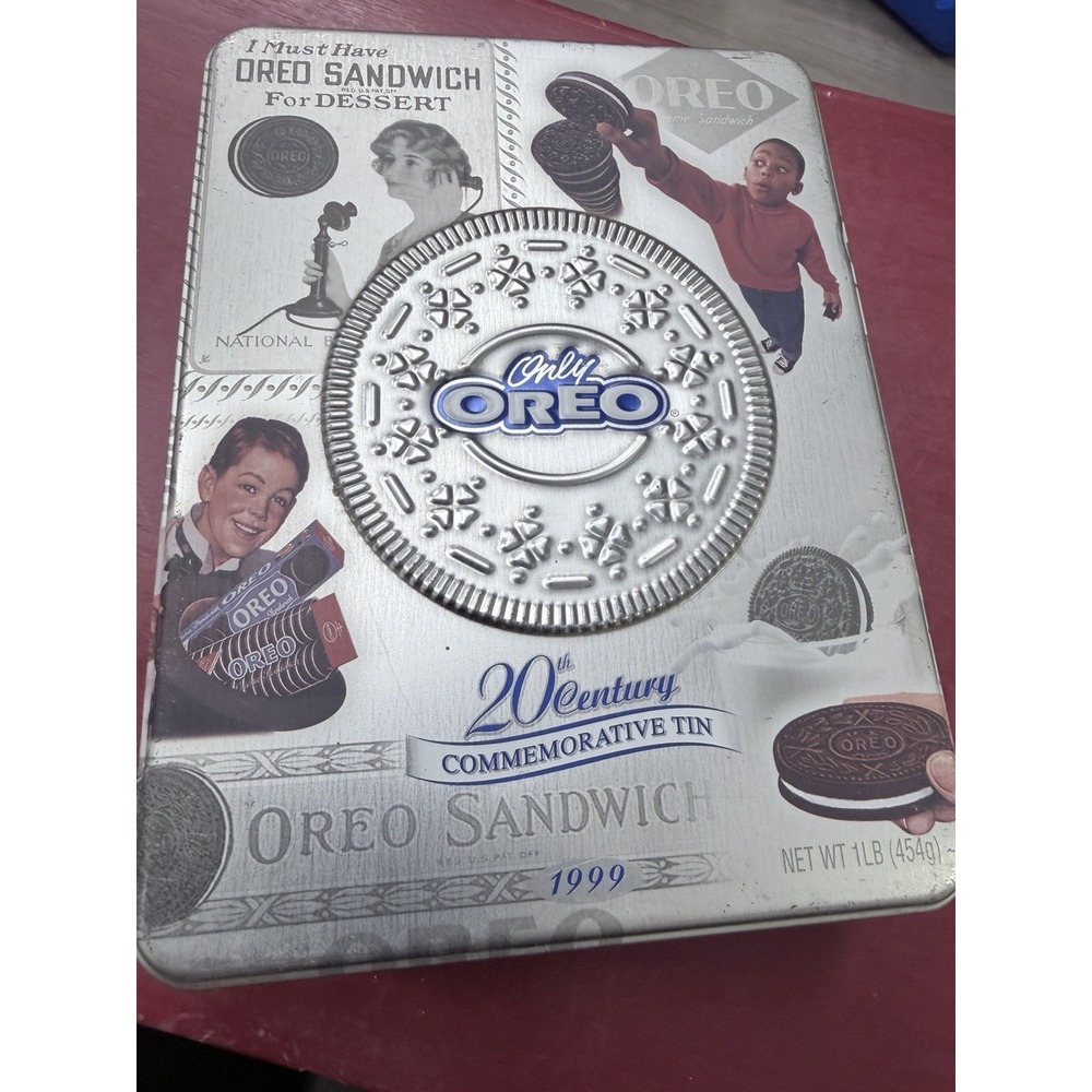 Vintage Oreo Cookie‎ 20th Century Commemorative Tin 1999 Collectible